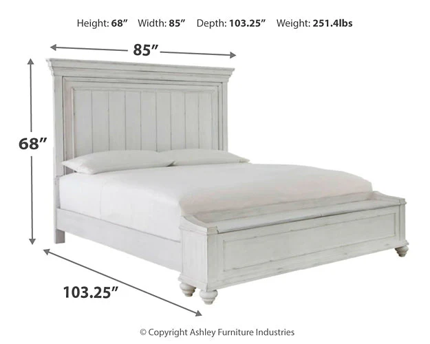 Kanwyn Queen Panel Bed with Storage with Dresser - Image 5