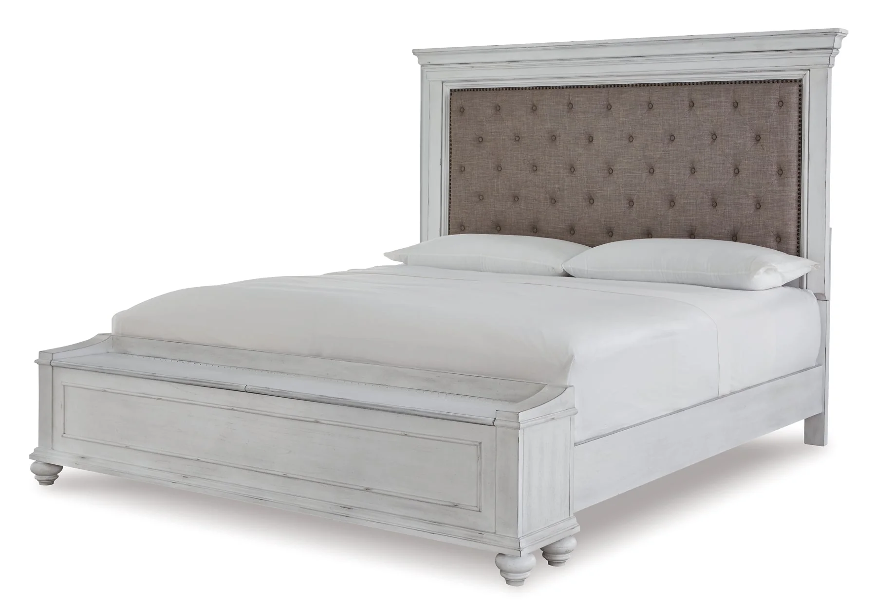 Kanwyn Queen Panel Bed with Storage with Mirrored Dresser, Chest and Nightstand - Image 2