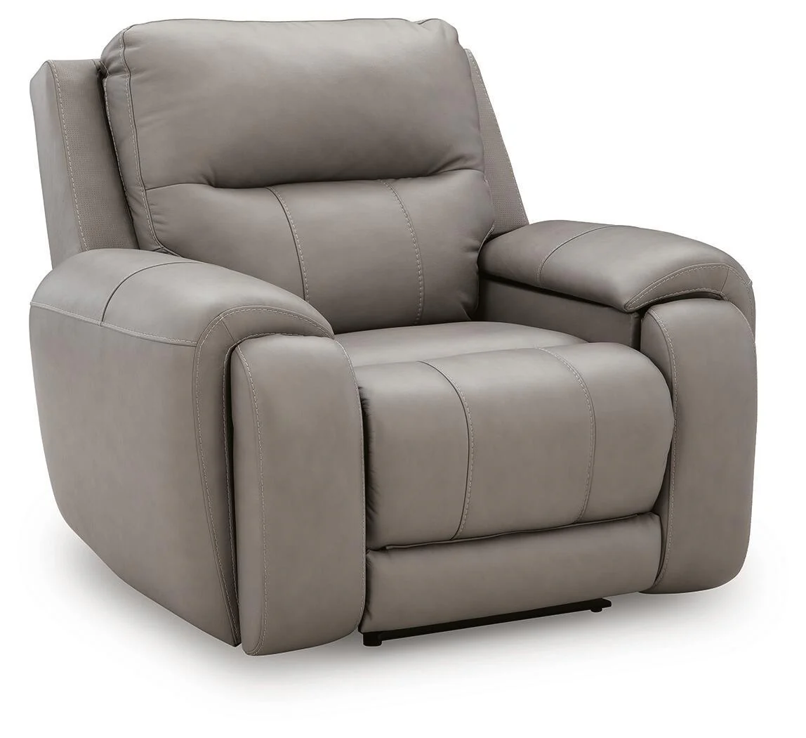 Real Moments - Power Recliner With Audio Seating - Ash