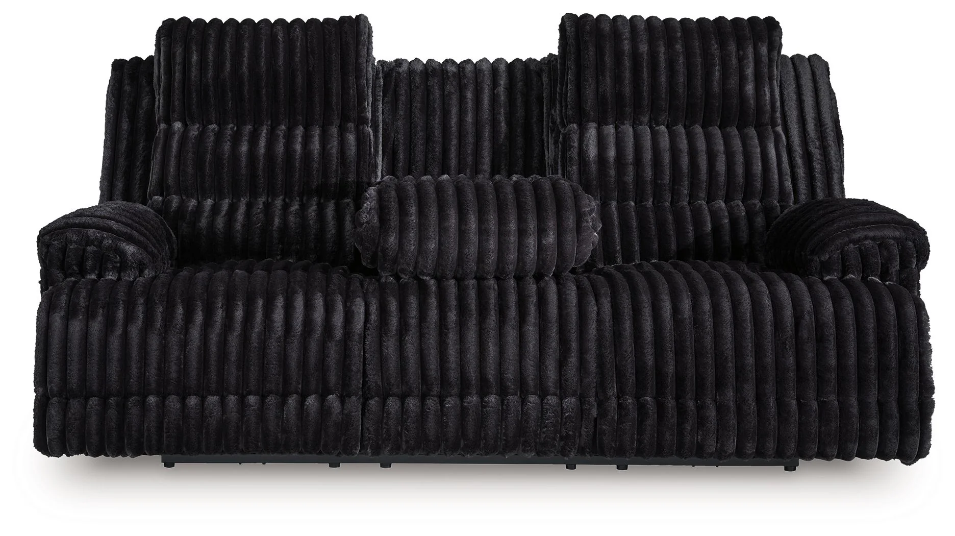 Rhine Falls - Reclining Power Sofa With Drop Down Table - Onyx - Image 4