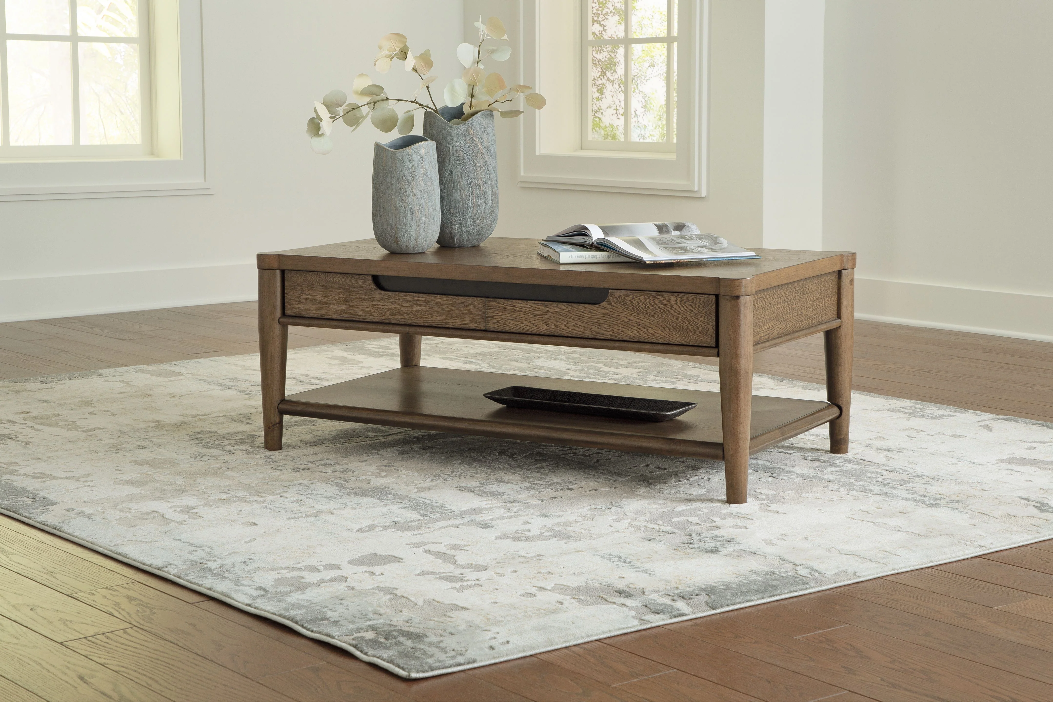 Roanhowe - Rectangular Cocktail Table - Brown - Image 3
