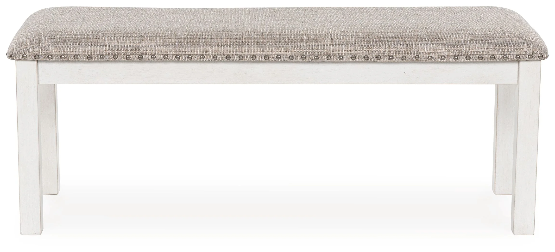 Robbinsdale - Large Upholstered Dining Room Bench - Antique White - Image 3