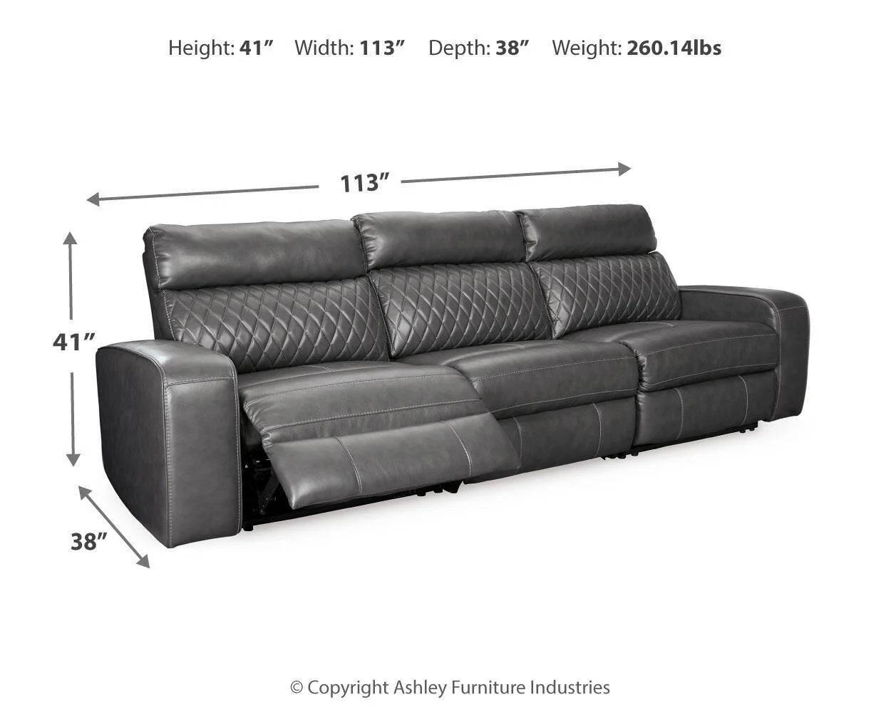 Samperstone - Power Reclining Sectional - Image 17