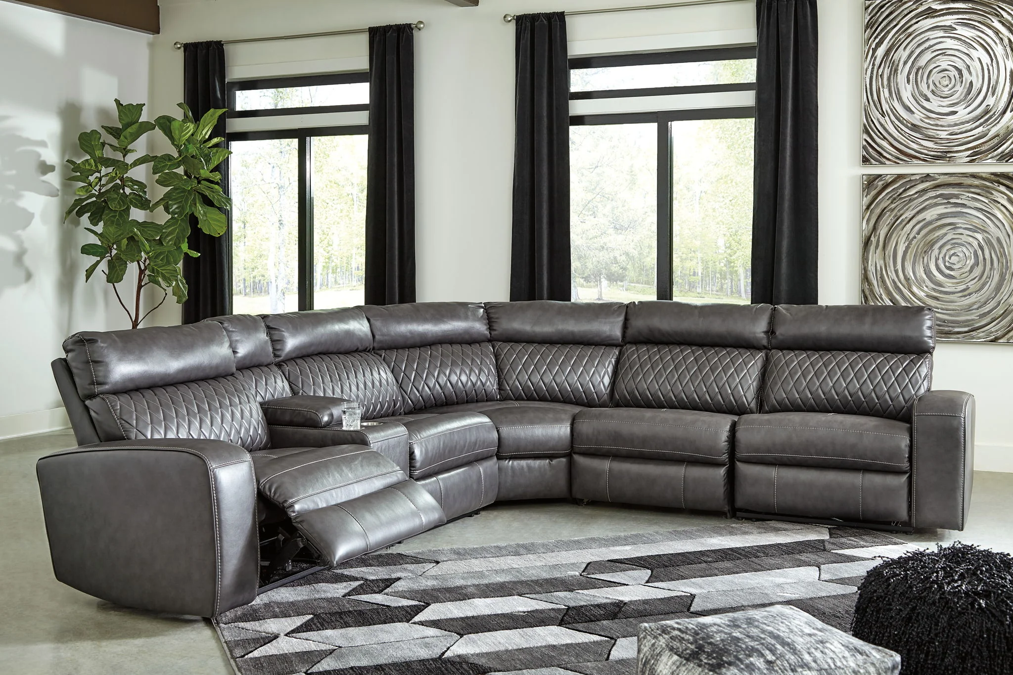 Samperstone - Power Reclining Sectional - Image 19