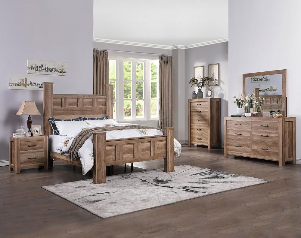 Csaler Dresser Mirror Bed Select Your Size