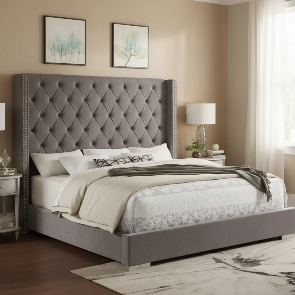 Segura Silver King Bed Frame - Image 2