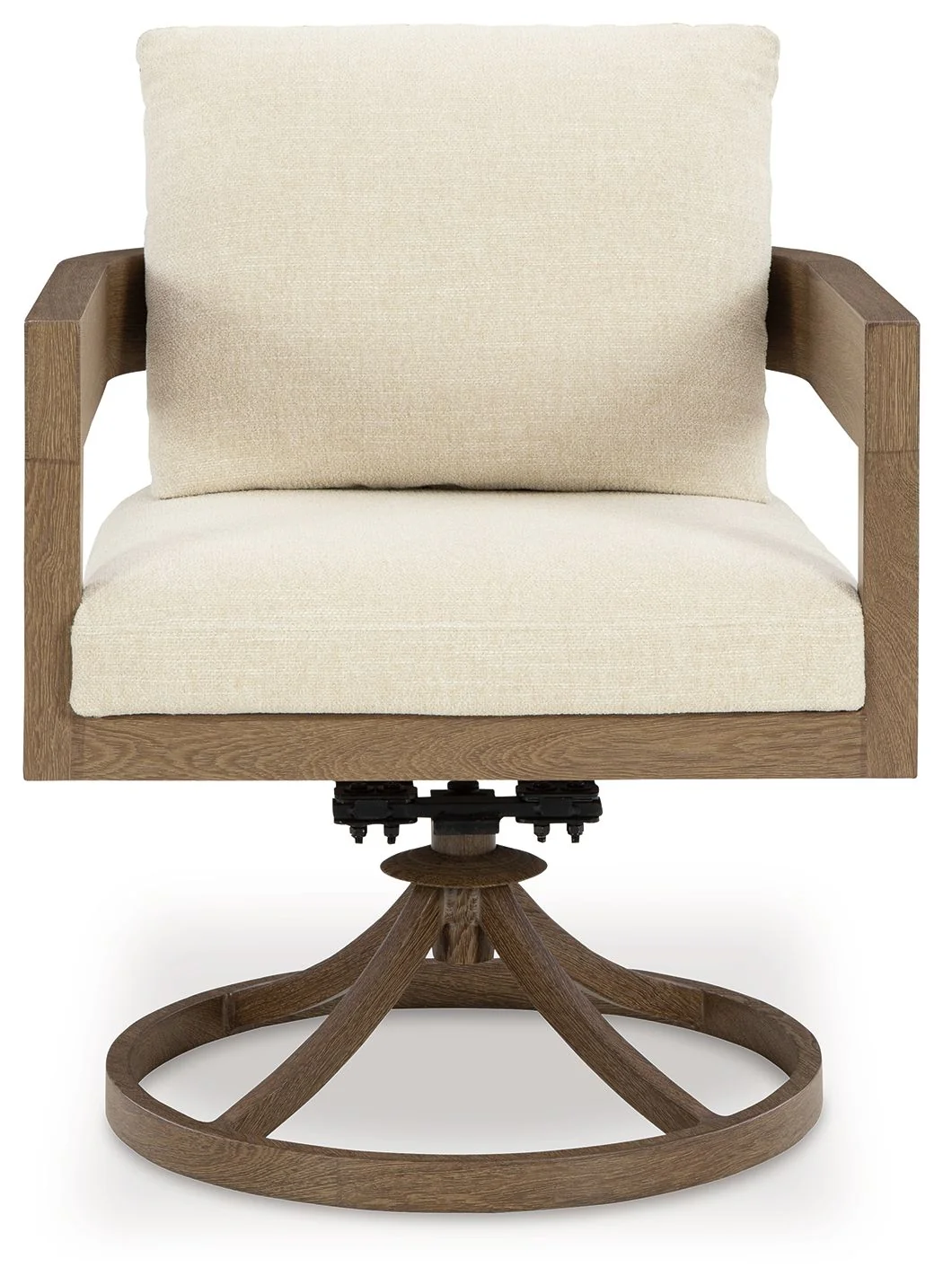 Serene Bay - Swivel Chair With Cushion (Set of 2) - Dark Brown / White - Image 3