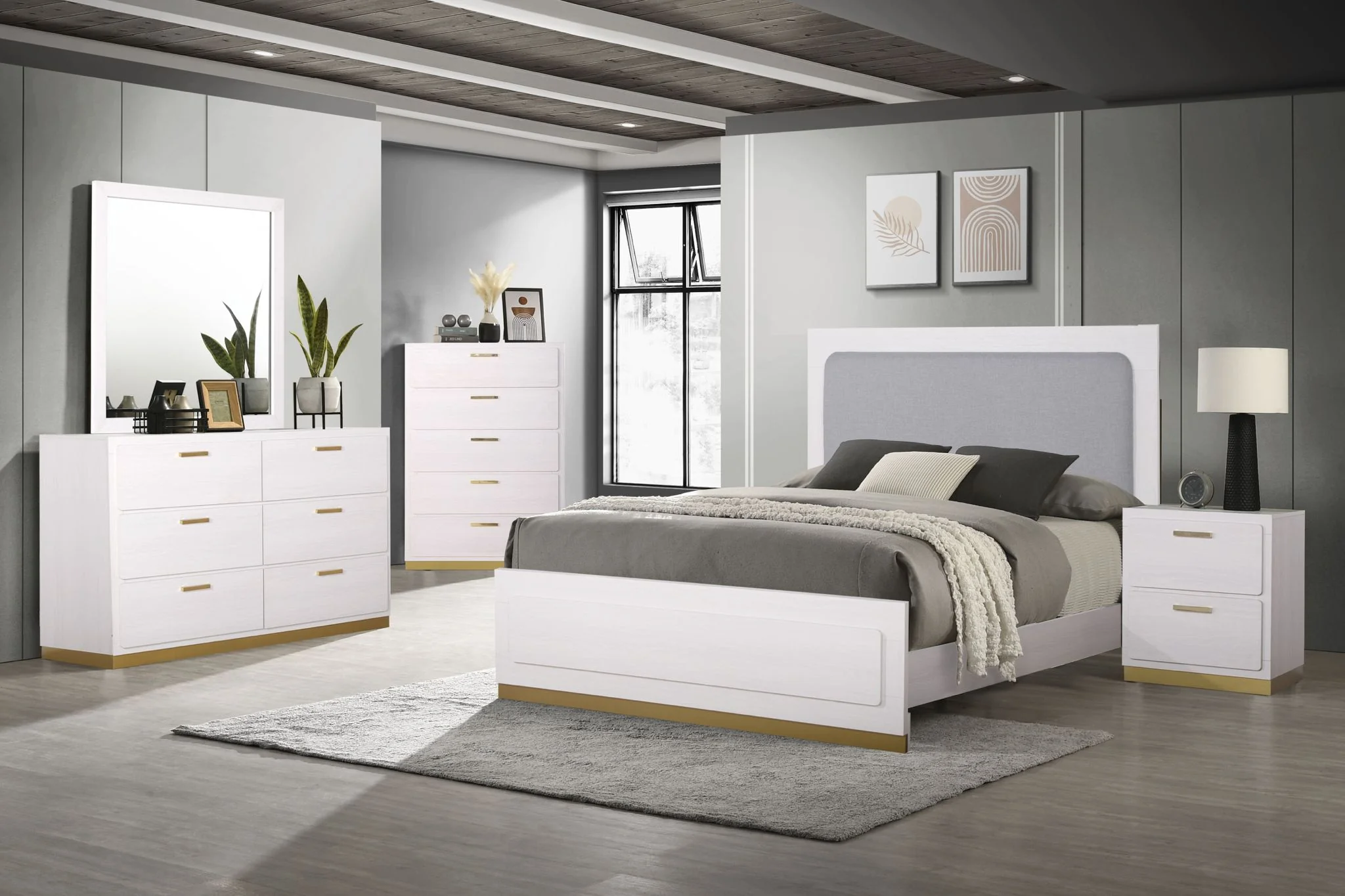 Sherry Dresser Mirror and Bed Choose Your Size!