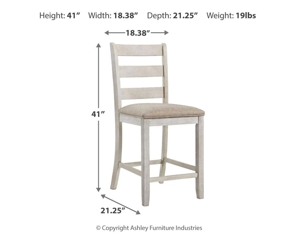 Skempton - Upholstered Barstool (Set of 2) - White - Image 3