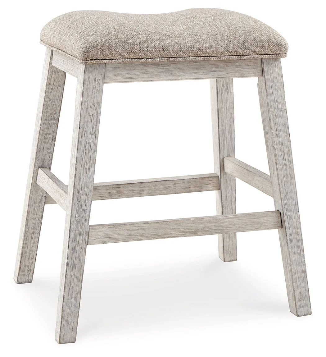 Skempton - Upholstered Stool (Set of 2) - White - Image 3
