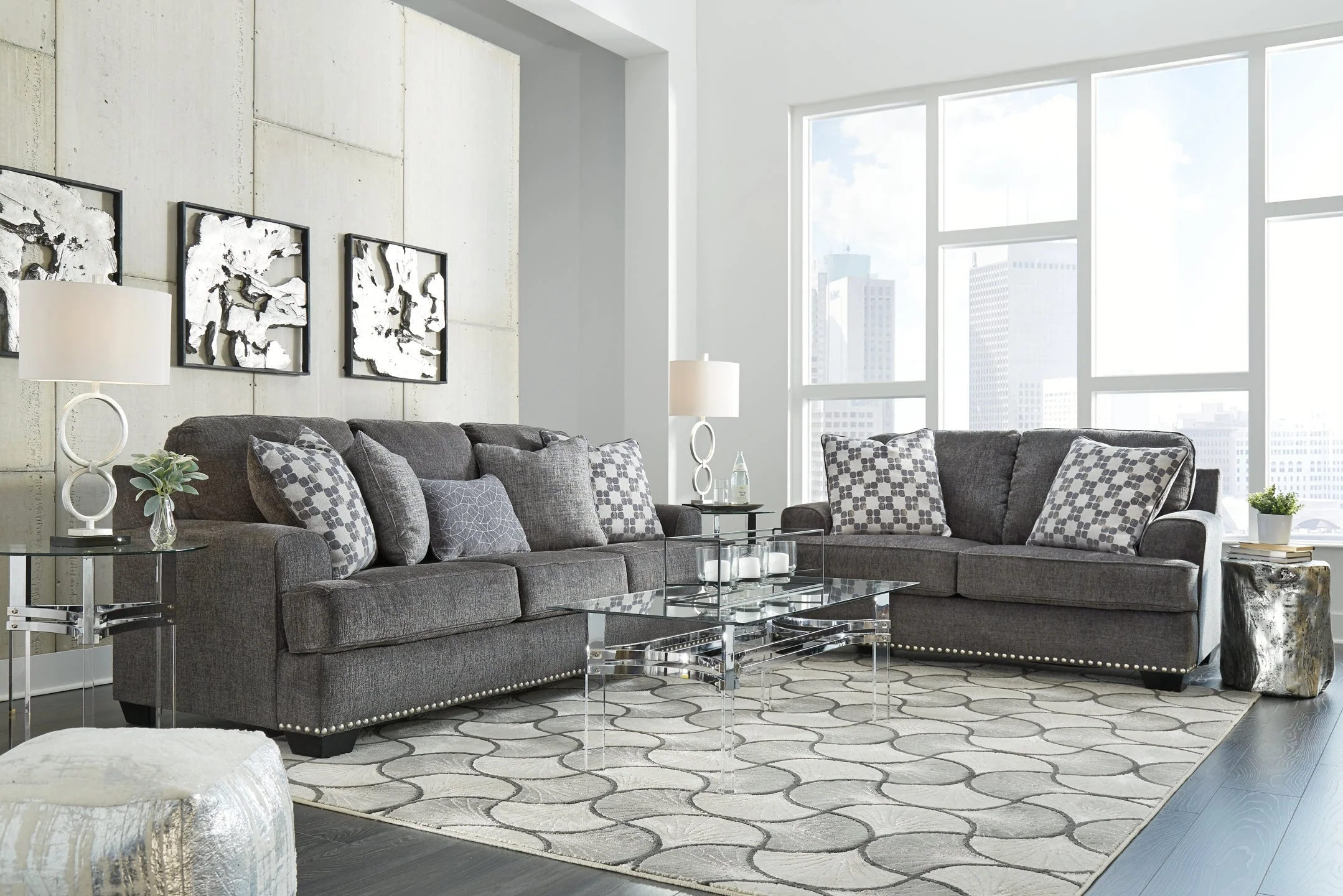 Locklin Sofa and Loveseat - Image 2
