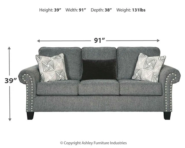 Agleno Sofa, Loveseat, Chair and Ottoman - Image 7