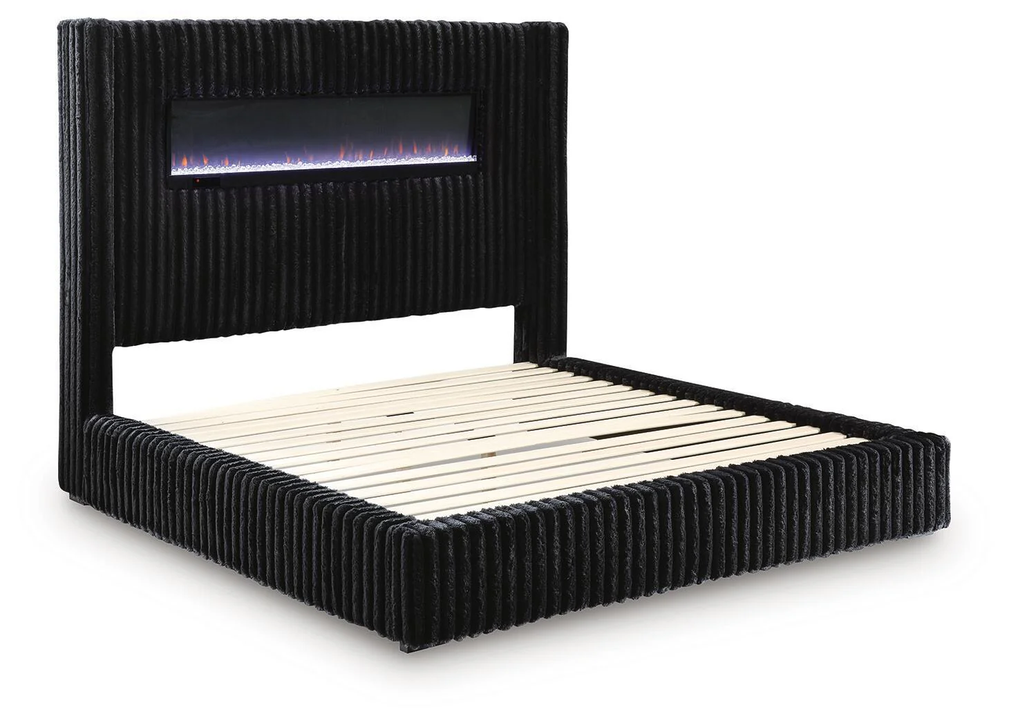 Tayleena - Upholstered Bed With Fireplace And Wireless Audio - Image 2