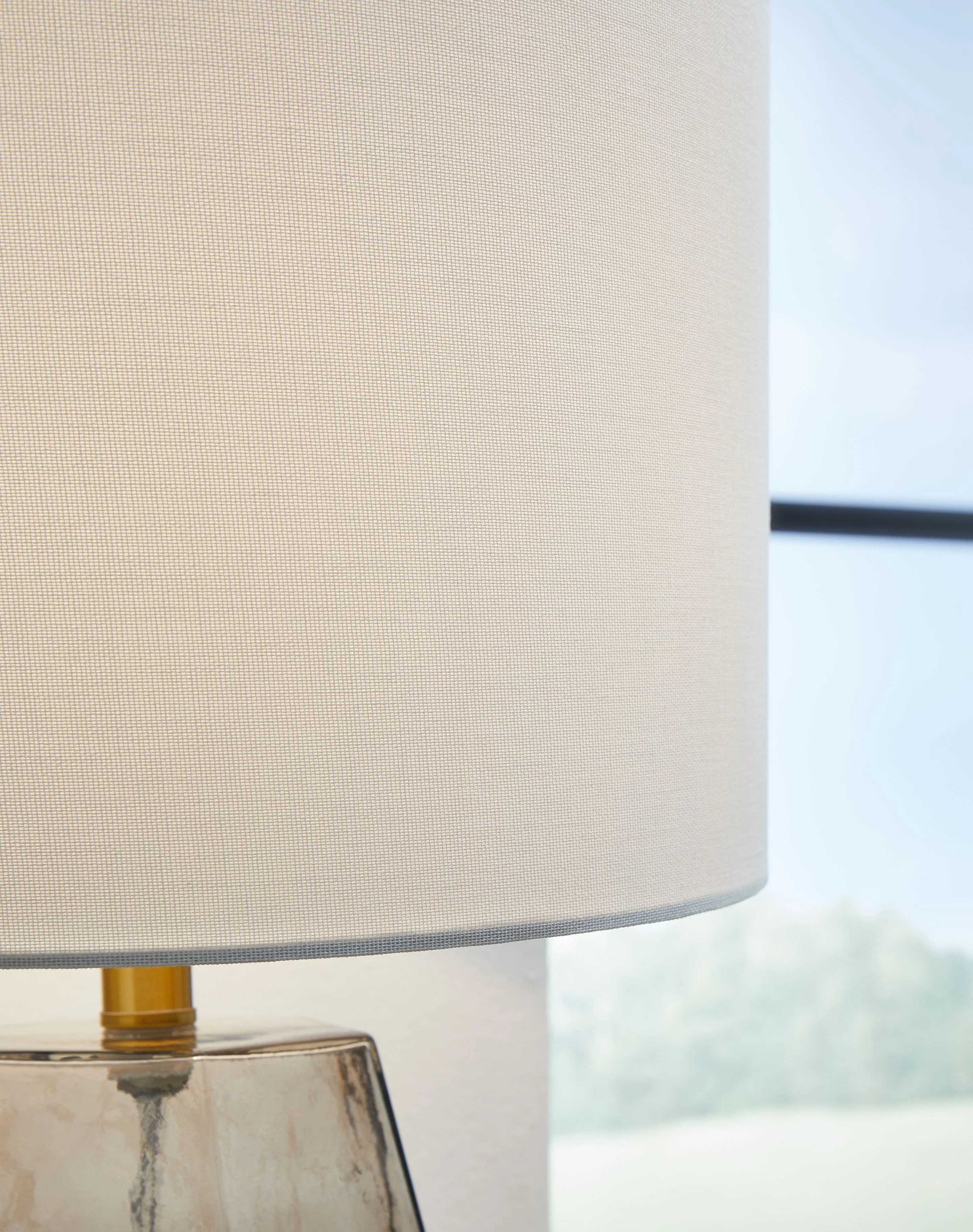Taylow - Glass Table Lamp - Gray - Image 4