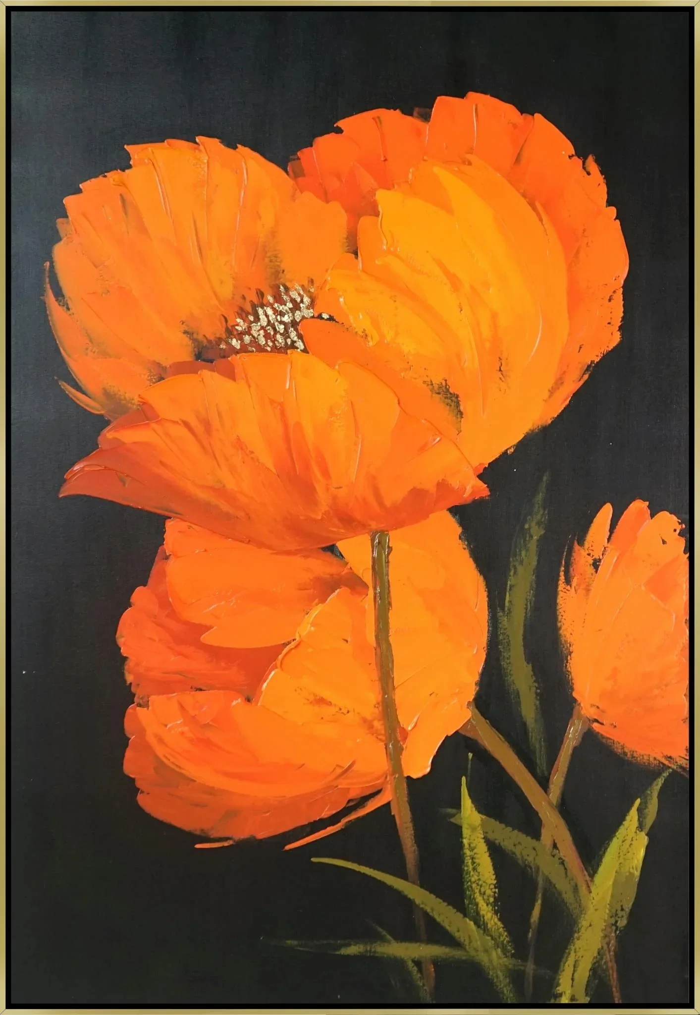 Textured Canvas With Foil Artwork