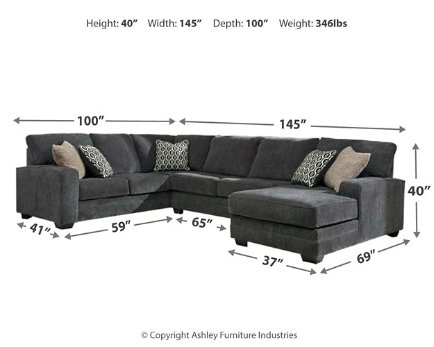 Tracling 3-Piece Sectional with Chaise - Image 5