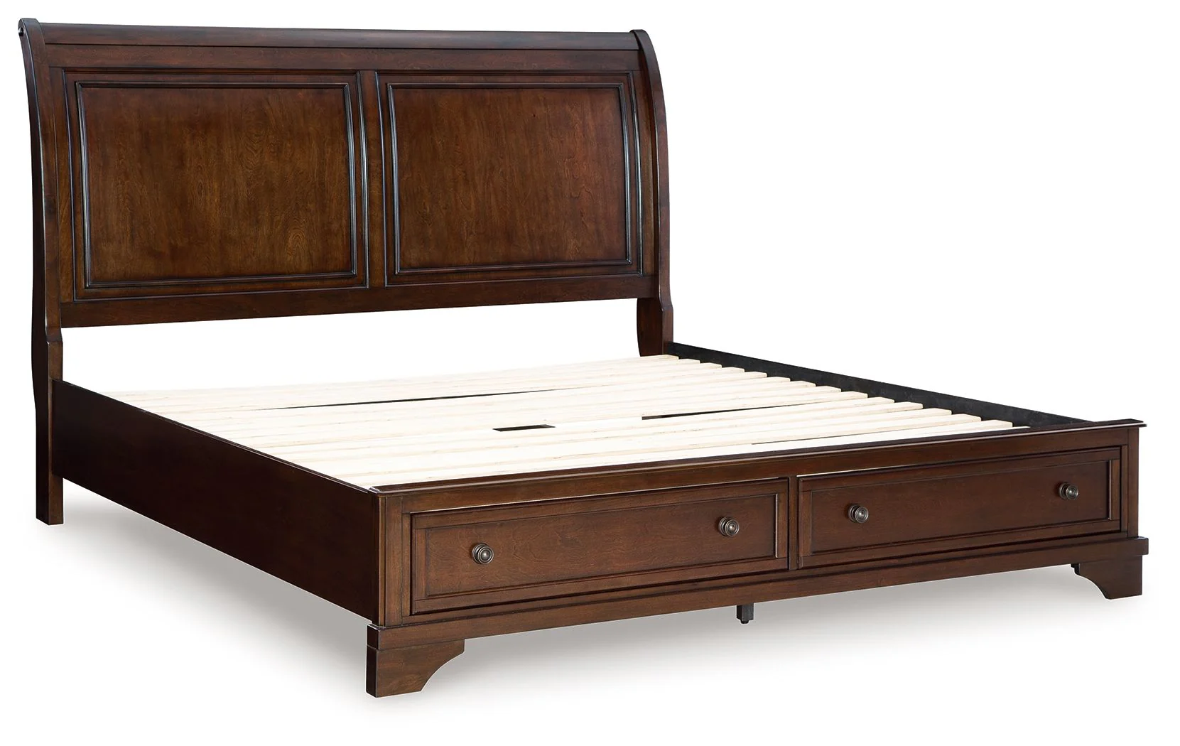 Trellington - King Sleigh Storage Bed - Brown - Image 4
