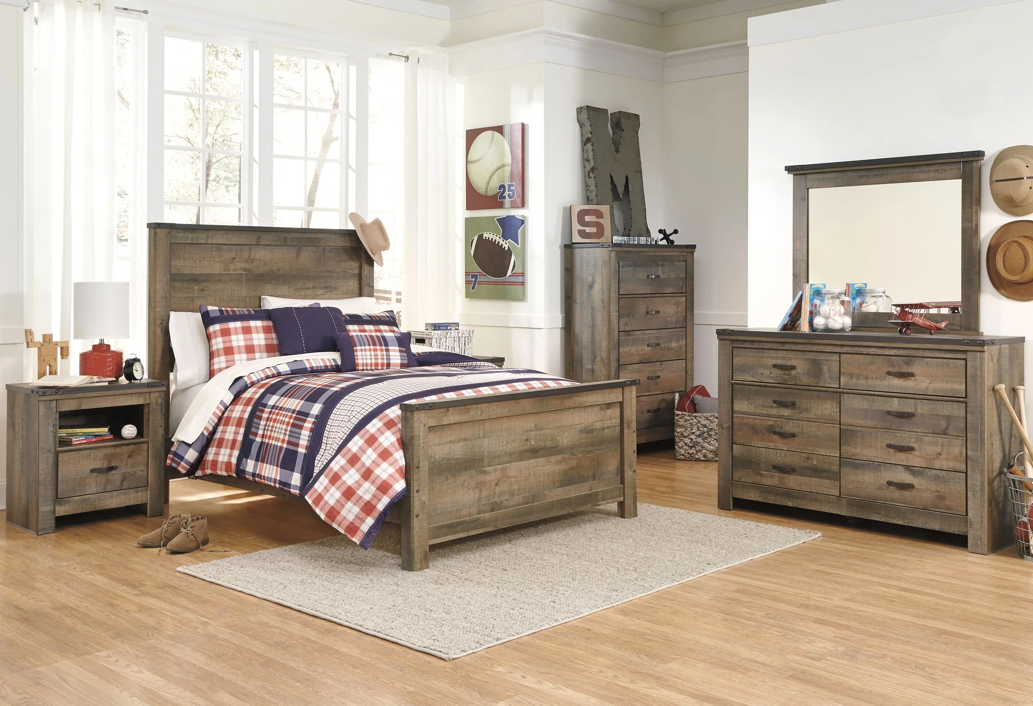 Trinell - Panel Bed - Image 11