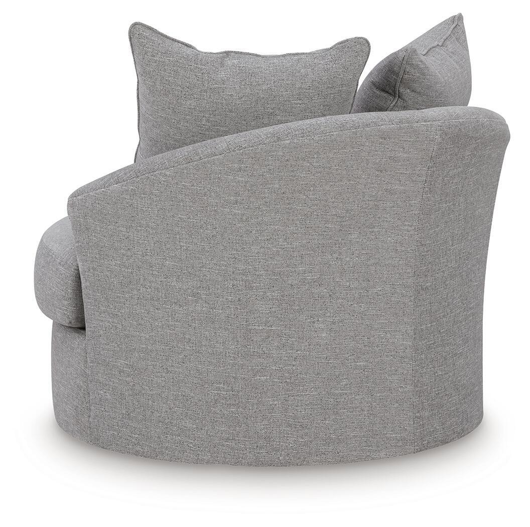 UrbanCrest - Swivel Accent Chair - Pewter - Image 2
