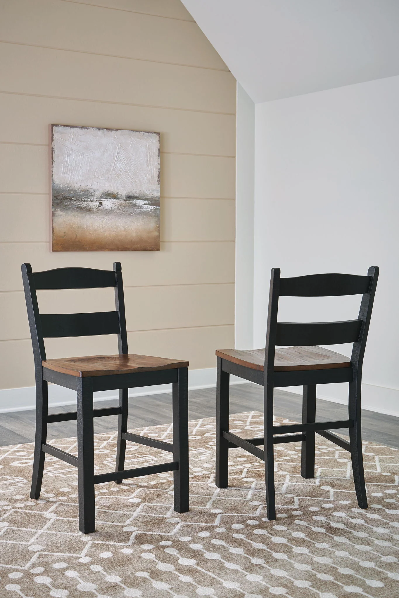 Valebeck - Barstool (Set of 2) - Black / Brown - Image 4