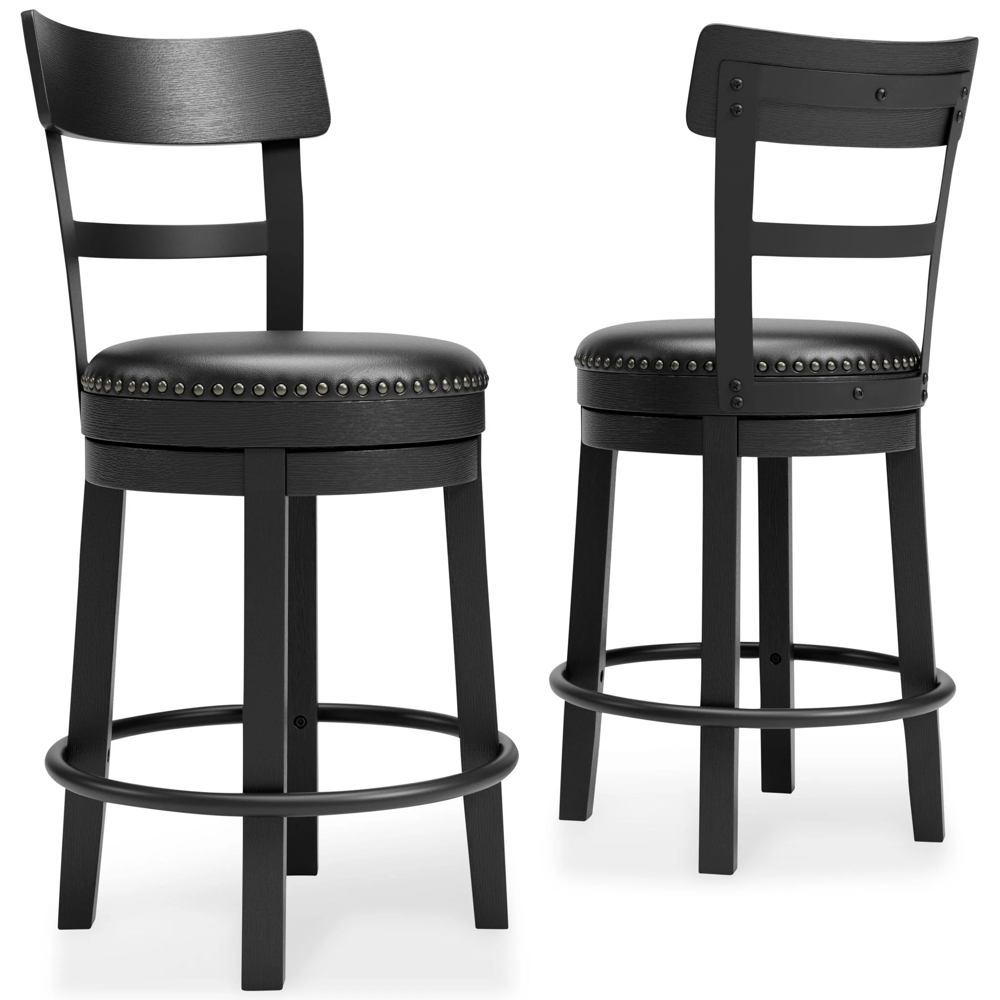 Valebeck - Full Back Swivel Stool - Image 2