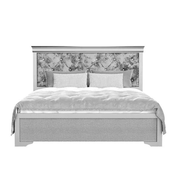 Verona Silver King Bed Frame - Image 2
