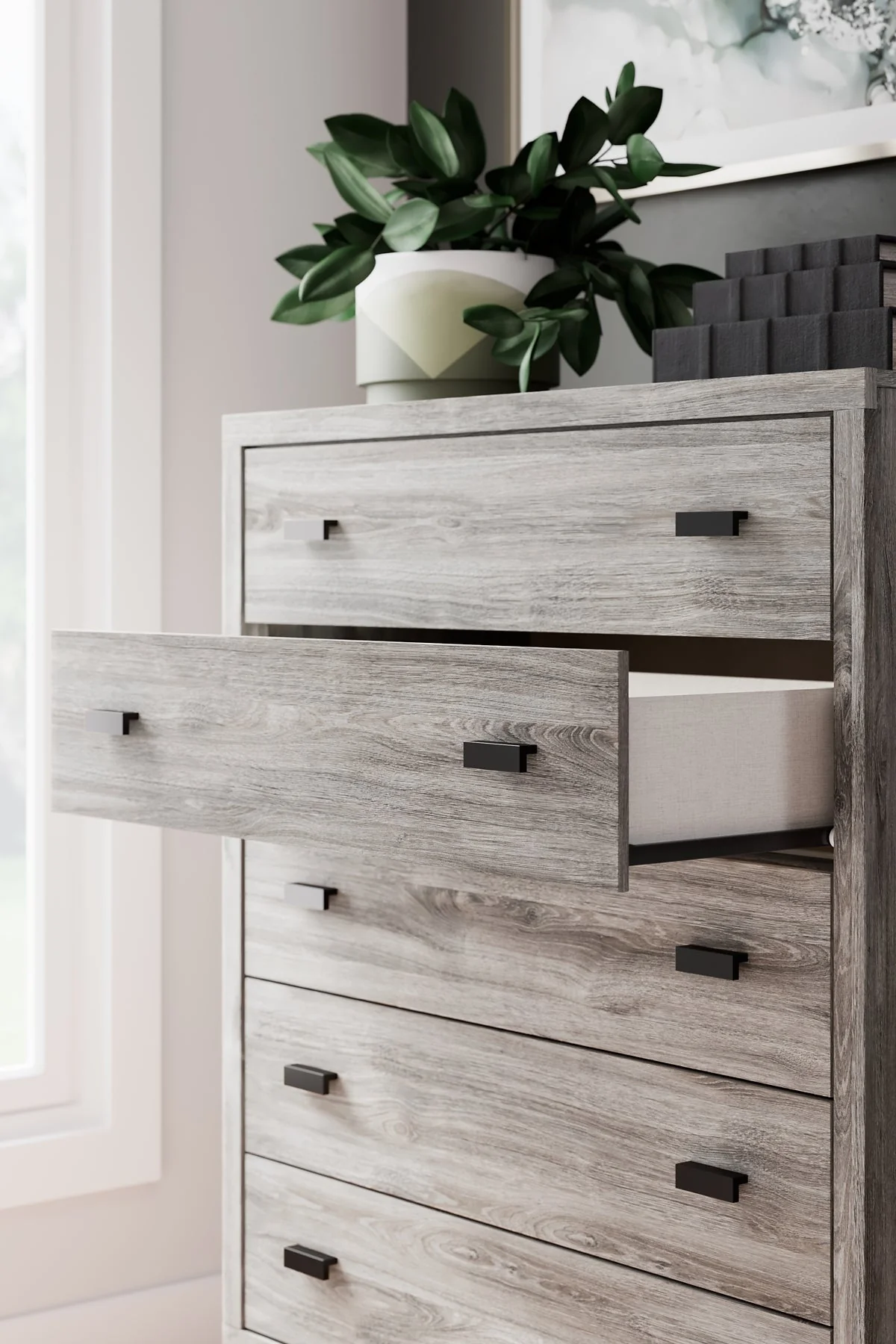 Vessalli Five Drawer Wide Chest - Image 9