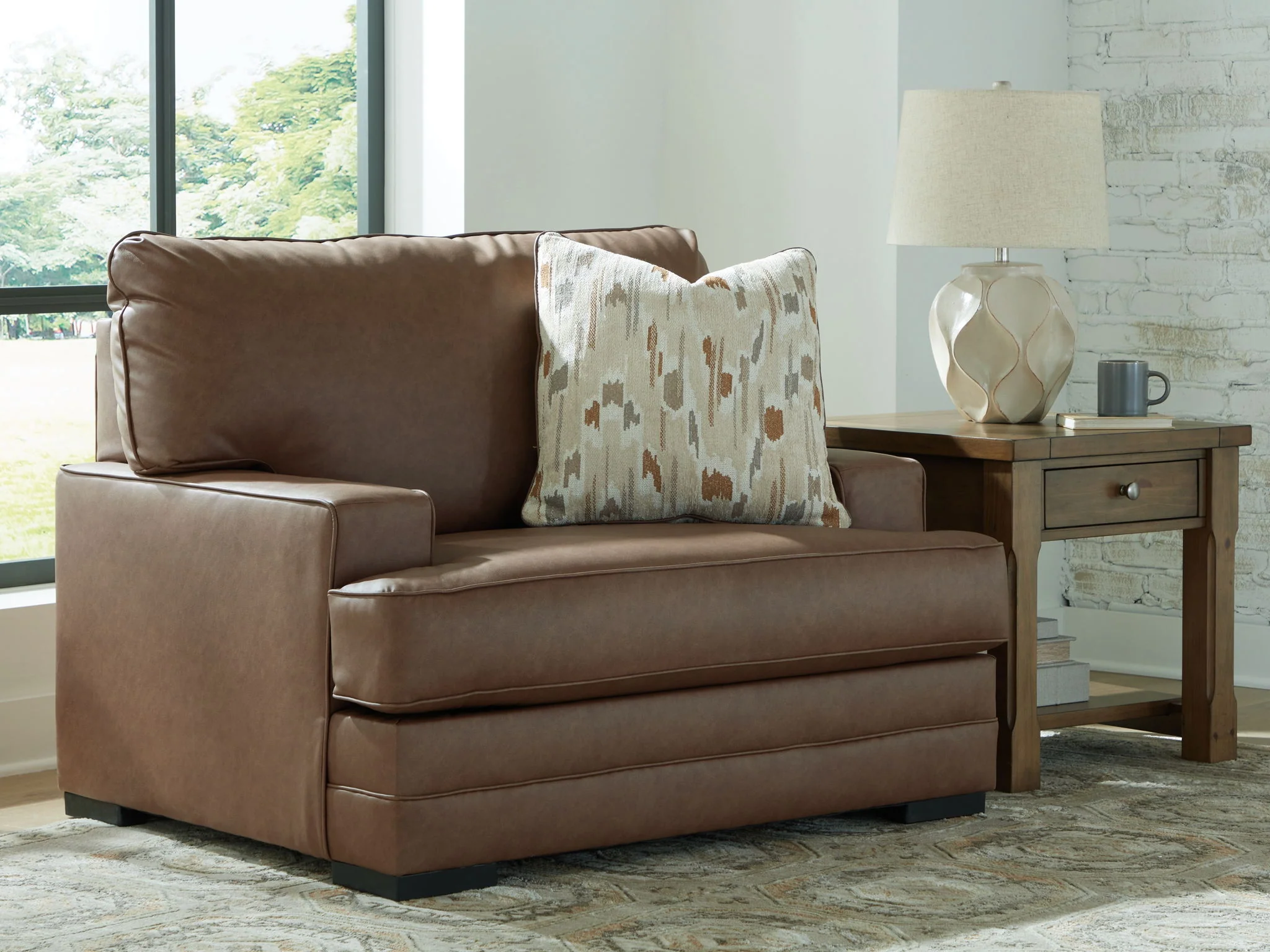 VillaCourt - Chair And A Half - Caramel - Image 4