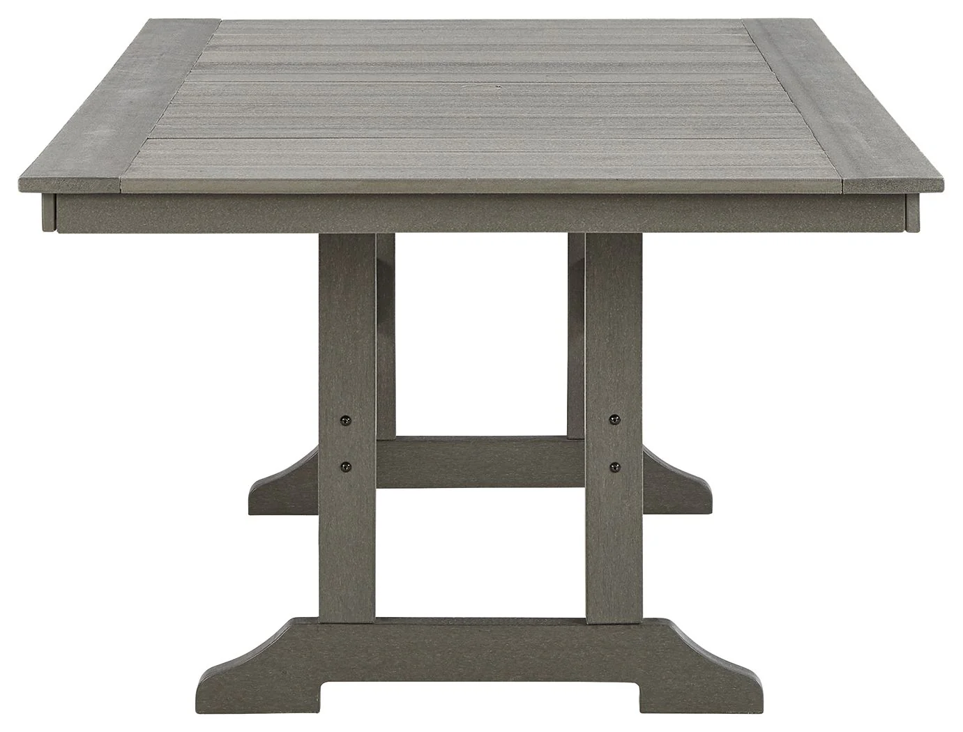 Visola - RECT Dining Table w/Umb OPT - Gray - Image 4