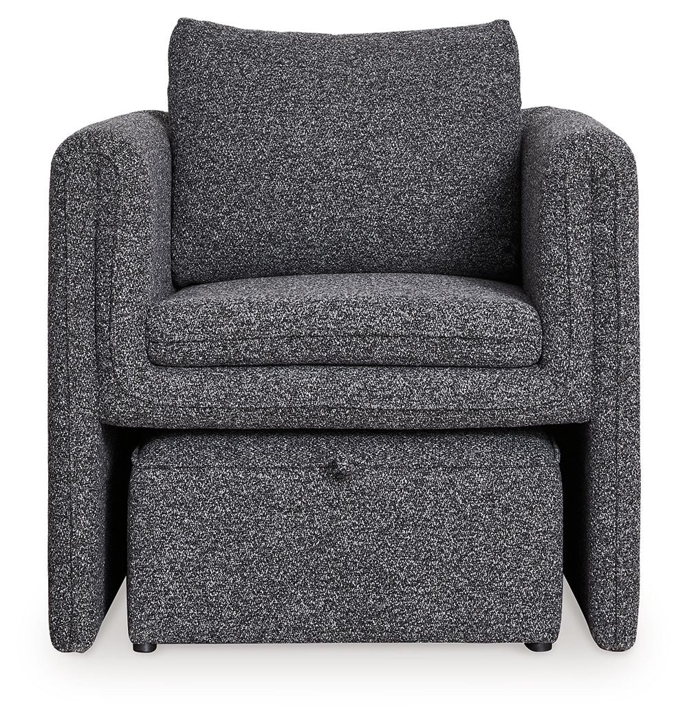 Vreni - Accent Chair - Charcoal / Black - Image 3