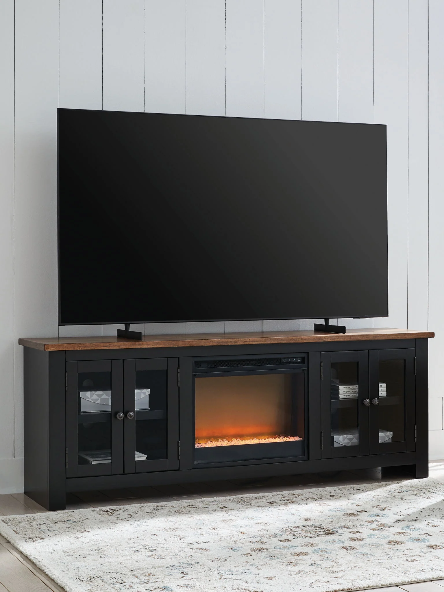 Wildenauer - 76" TV Stand With Electric Fireplace - Image 4