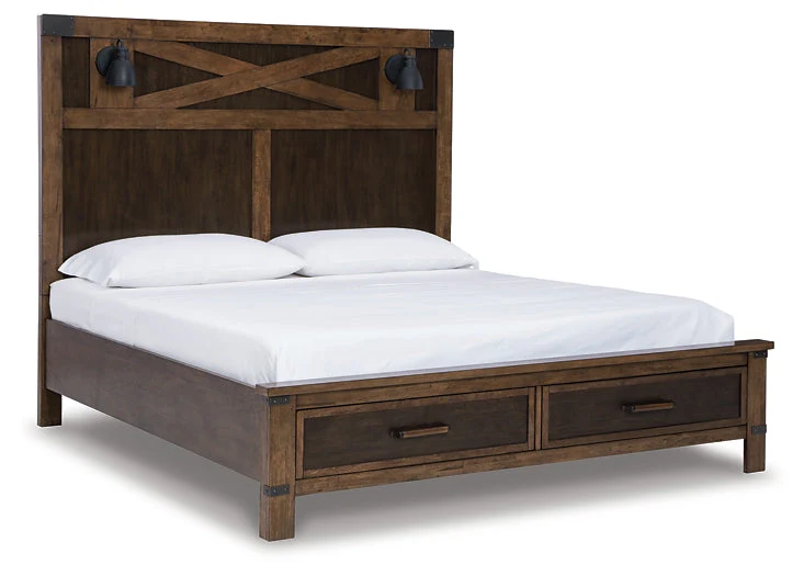 Wyattfield Queen Panel Bed with Storage - Image 6