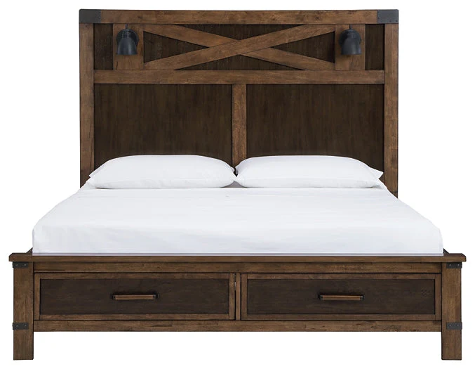 Wyattfield Queen Panel Bed with Storage - Image 8